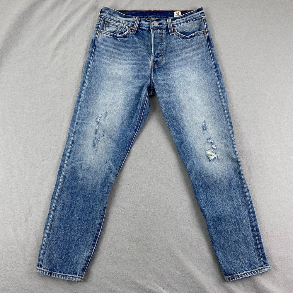 Levi's White Oak Cone Denim Womens Jeans 28 Medium Wash Button Fly